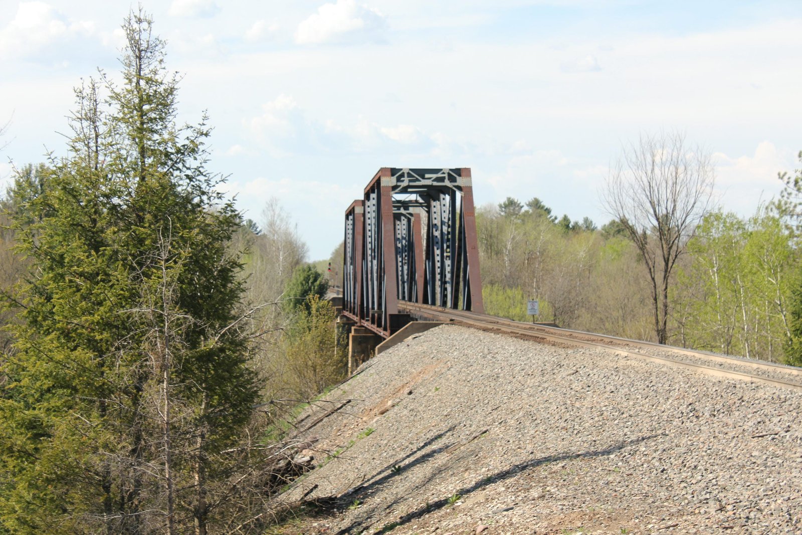Looking north